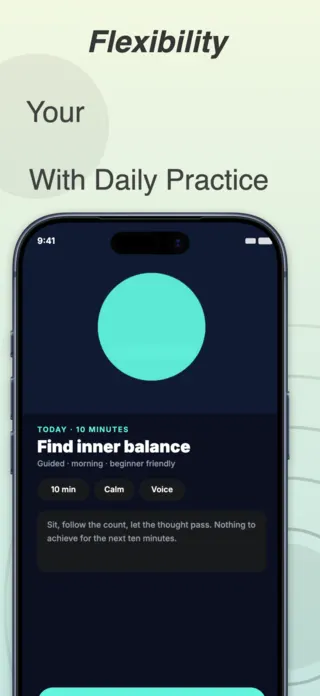 Yoga App Screenshot, page 2 of 5