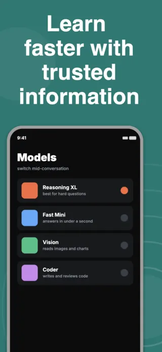 AI Research App Screenshot, page 2 of 5