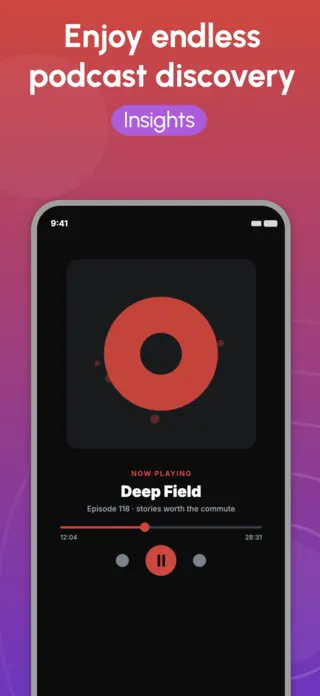 Podcast App Screenshot Template, page 4 of 5