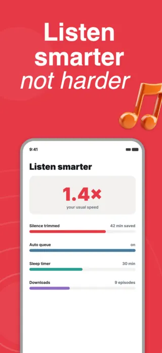 Podcast Player App Screenshot, page 3 of 5