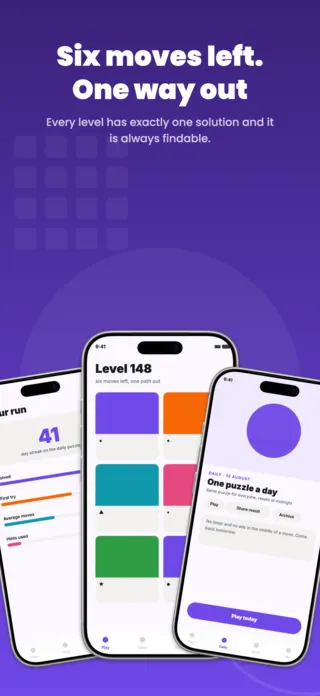 Puzzle Game App Screenshot Template, page 1 of 5