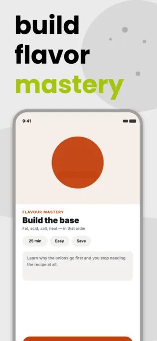 Cooking App Screenshot Template, page 3 of 5