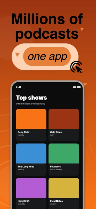 Podcast App Screenshot Template, page 2 of 5