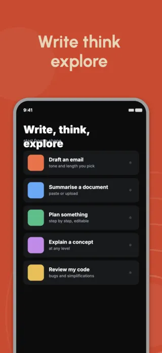 AI Chat App Screenshot, page 4 of 5