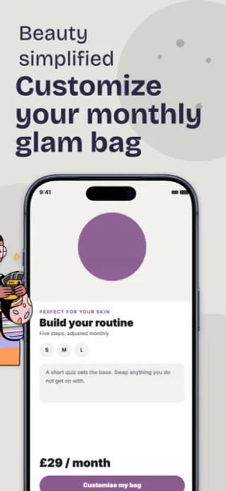 Beauty Subscription App Screenshot, page 3 of 5