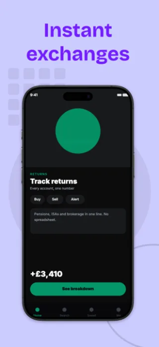 Investment App Screenshot, page 3 of 5