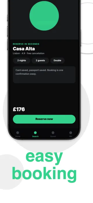 Travel Booking App Screenshot, page 3 of 5