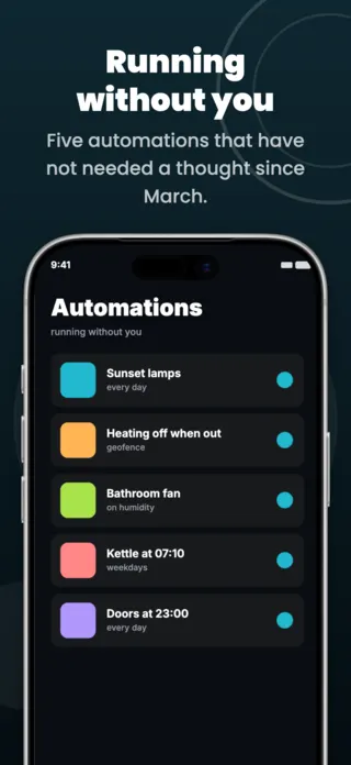 Smart Home Automation App Screenshot Template, page 5 of 5