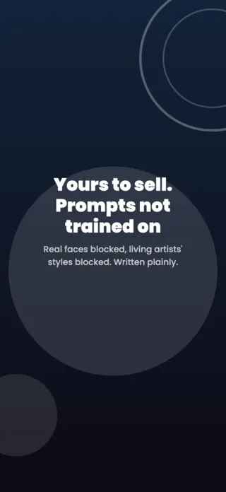 AI Image Generator App Screenshot Template, page 5 of 5